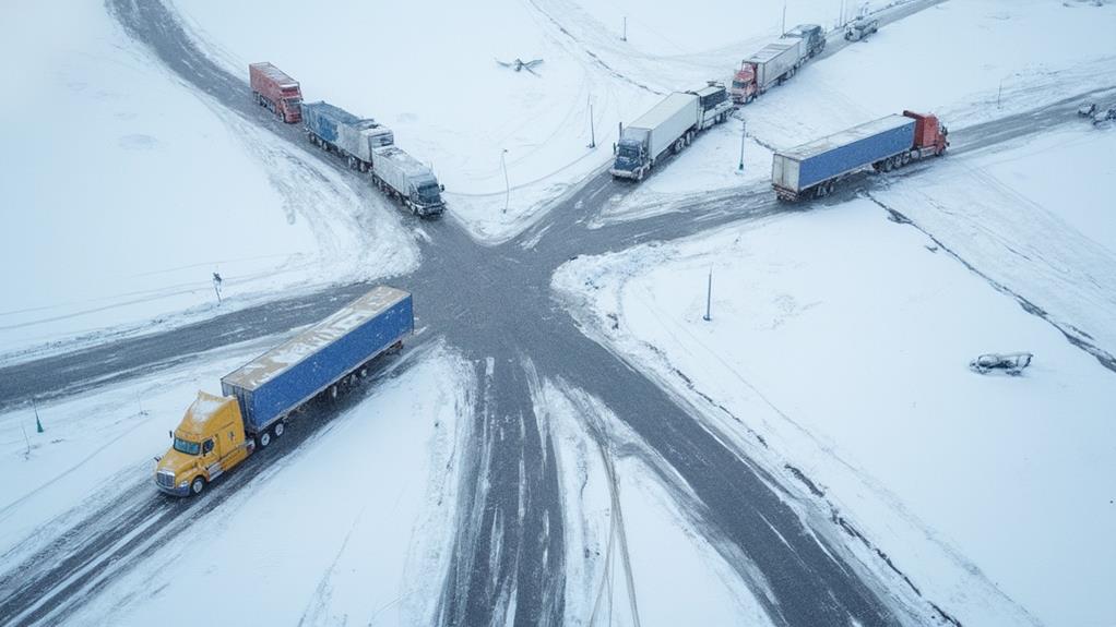 snow disrupts freight timelines