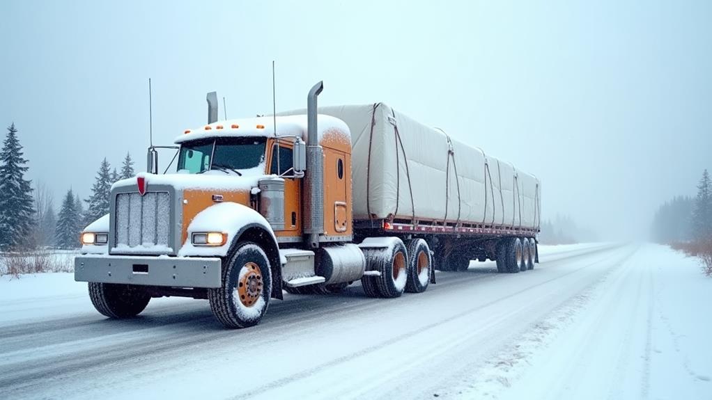 winter load securing techniques